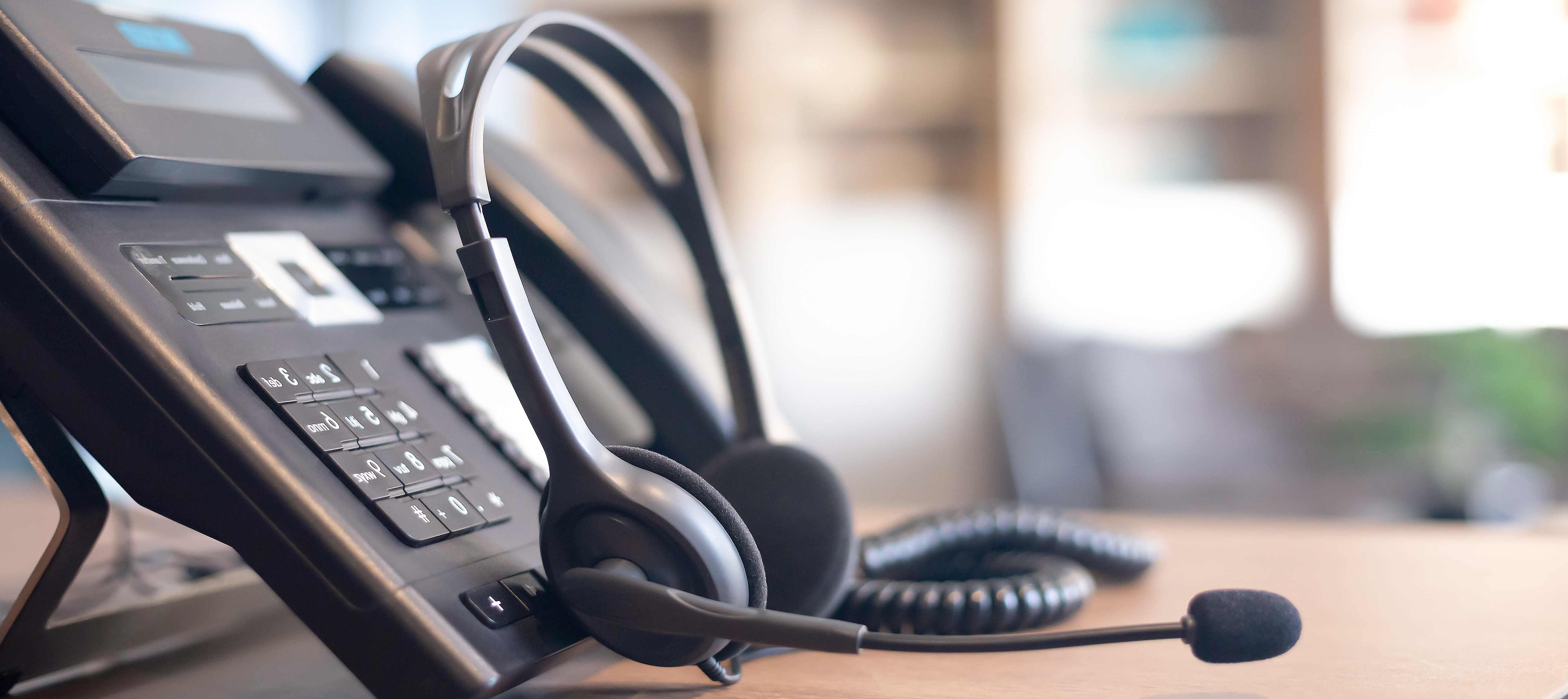 Close Up of Phone and Headset